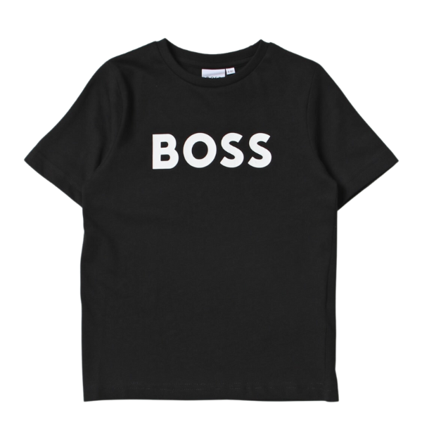 CAMISETA BOSS INFANTIL J25P24 NEGRO