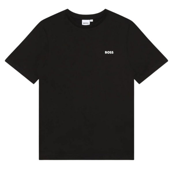 CAMISETA BOSS INFANTIL J25P23 NEGRO