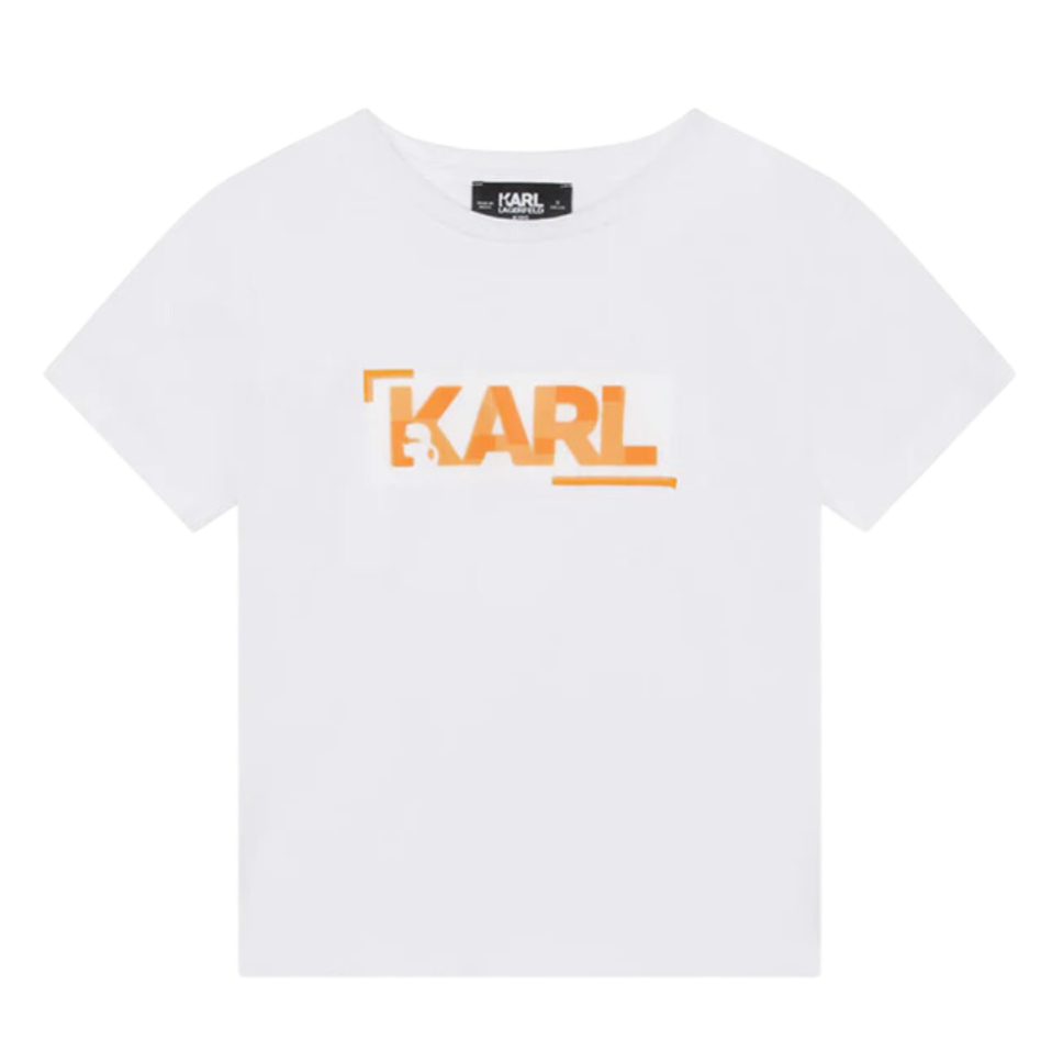 CAMISETA KARL LAGERFELD KIDS Z25399 BLANCO