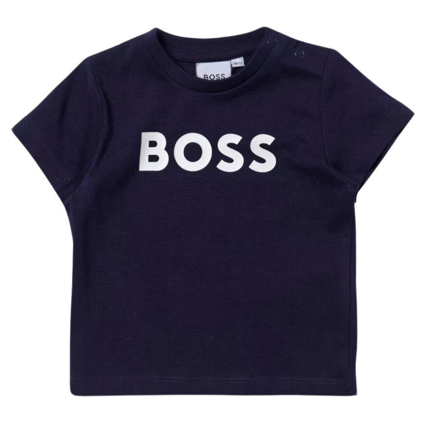 CAMISETA KIDS BOSS J05P12 AZUL MARINO