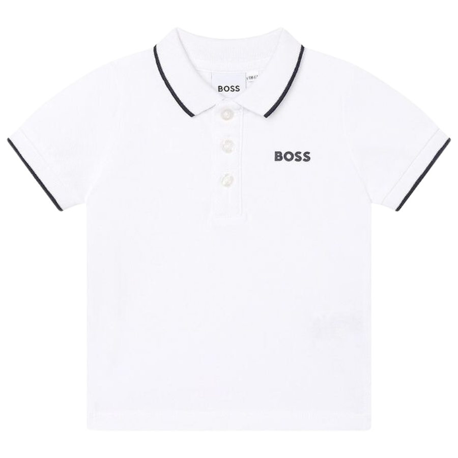 POLO BOSS KIDS J05P13 BLANCO