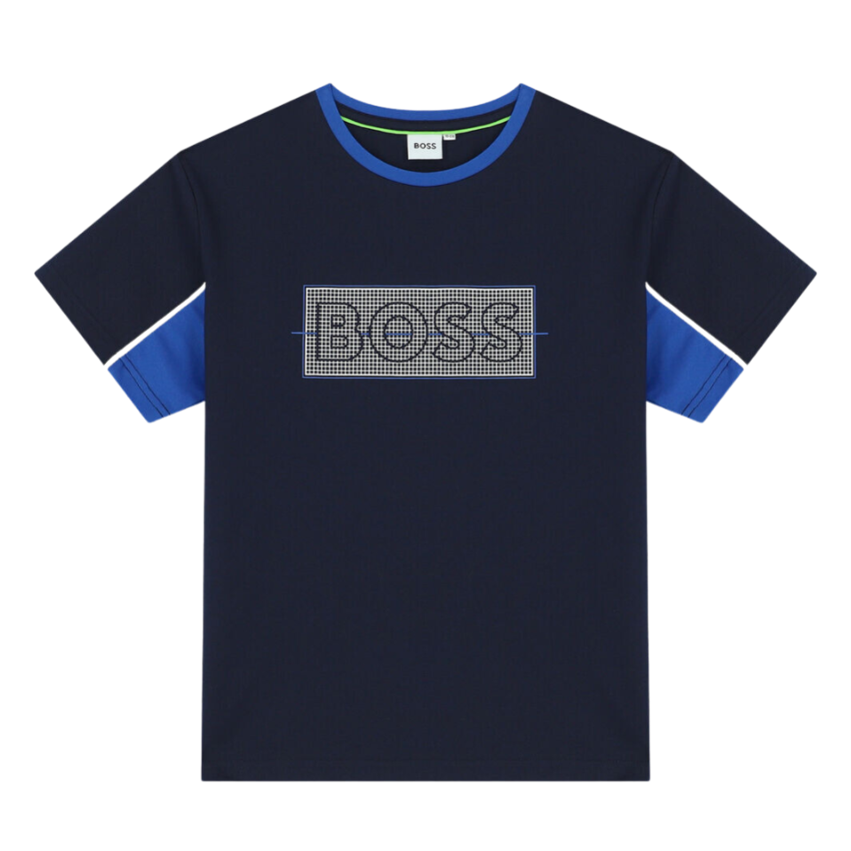CAMISETA BOSS KIDS J25O07 NEGRO