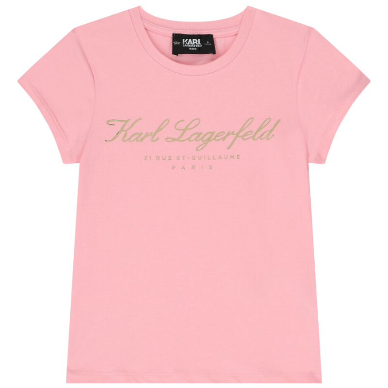 CAMISETA KARL LAGERFELD KIDS Z15435 ROSA