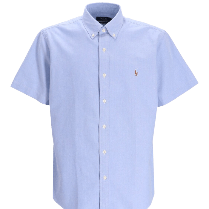 CAMISA M/C RALPH LAUREN 710850782001 AZUL CELESTE