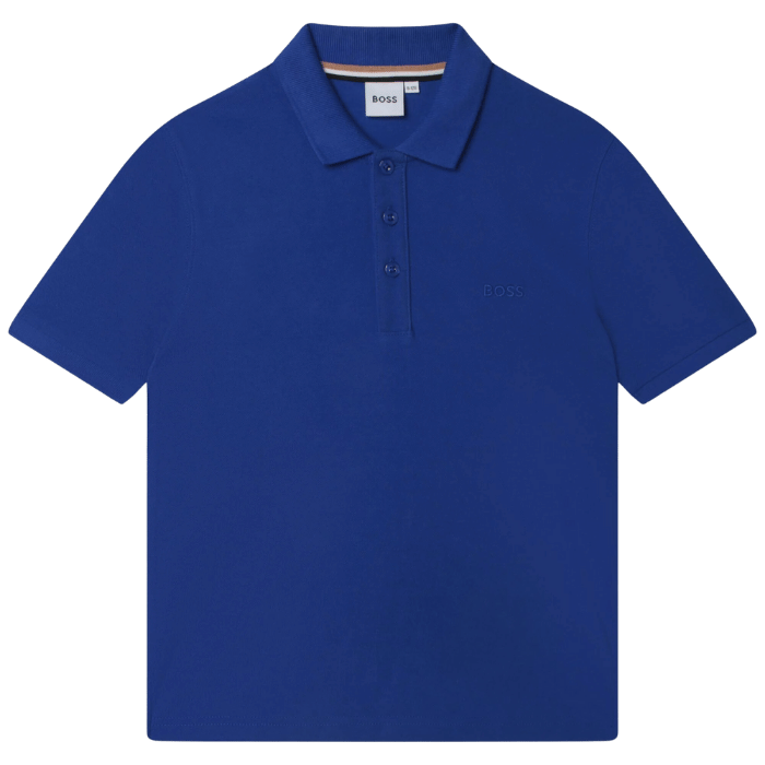 POLO BOSS KIDS J25O24 AZUL ROYAL