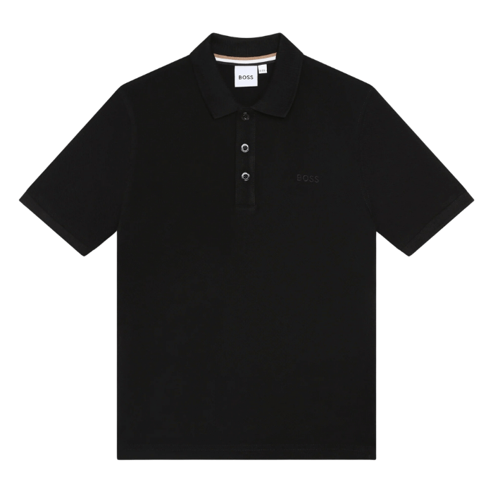 POLO BOSS KIDS J25O24 NEGRO