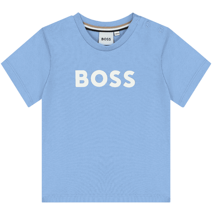 CAMISETA BOSS KIDS J05999 CELESTE