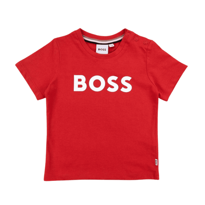 CAMISETA BOSS KIDS J05999 ROJO