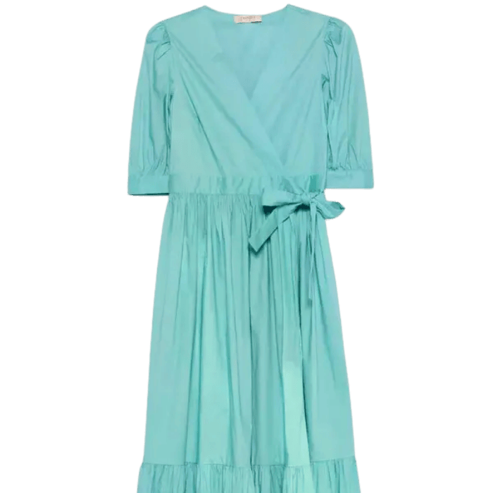 VESTIDO TWINSET LG 251TT2021 TURQUESA