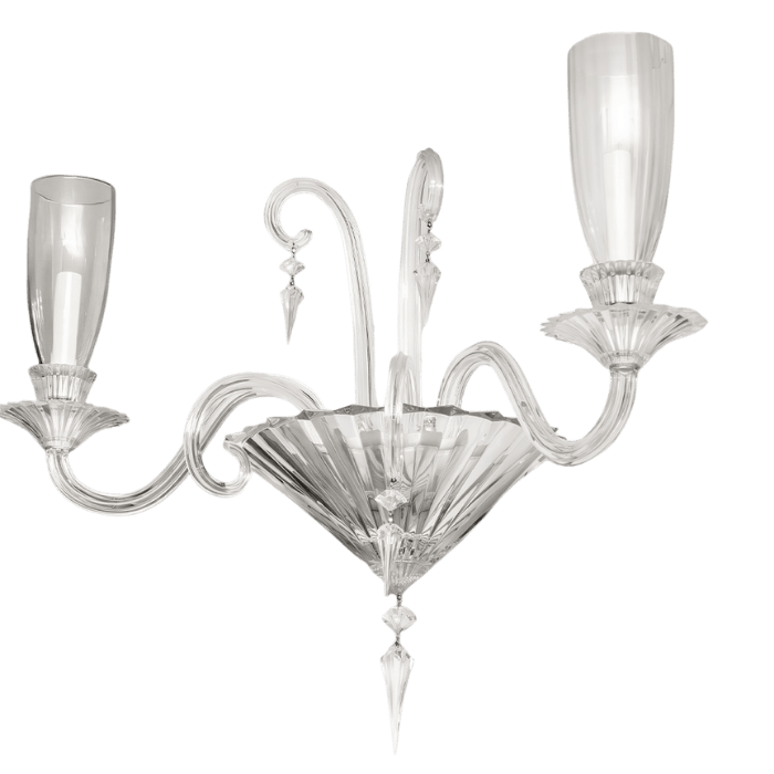 BACCARAT LAMPARA+2CUPULAS/PARED M.NUIT