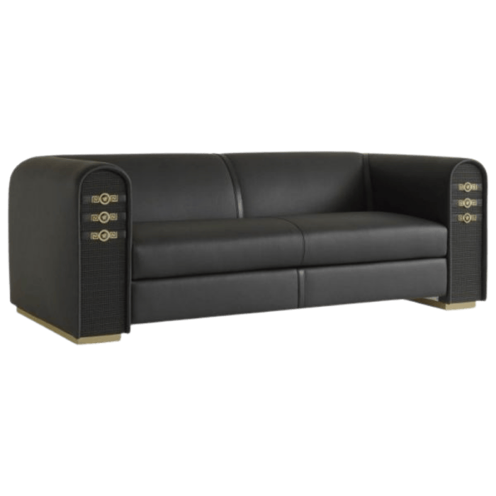 V.HOME SOFA VERSACE SIGNATURE #U *BLACK