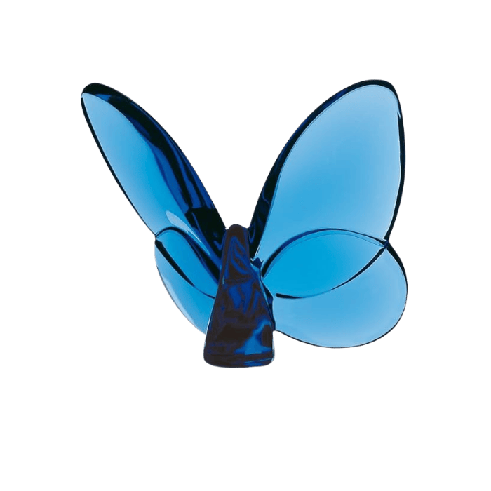 BACCARAT ESCULTURA MARIPOSA #8CM *BLEU