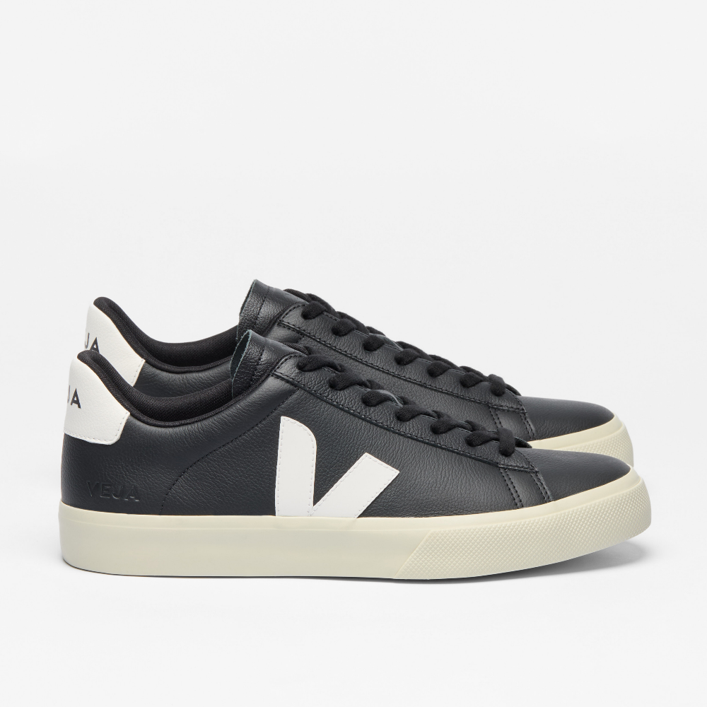 Tenis Veja Campo Chromefree Leather Black White