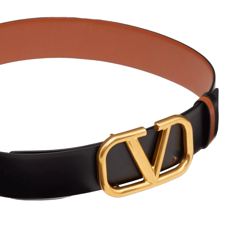 CINTO VALENTINO GARAVANI T0S10ZFR MARROM/PRETO