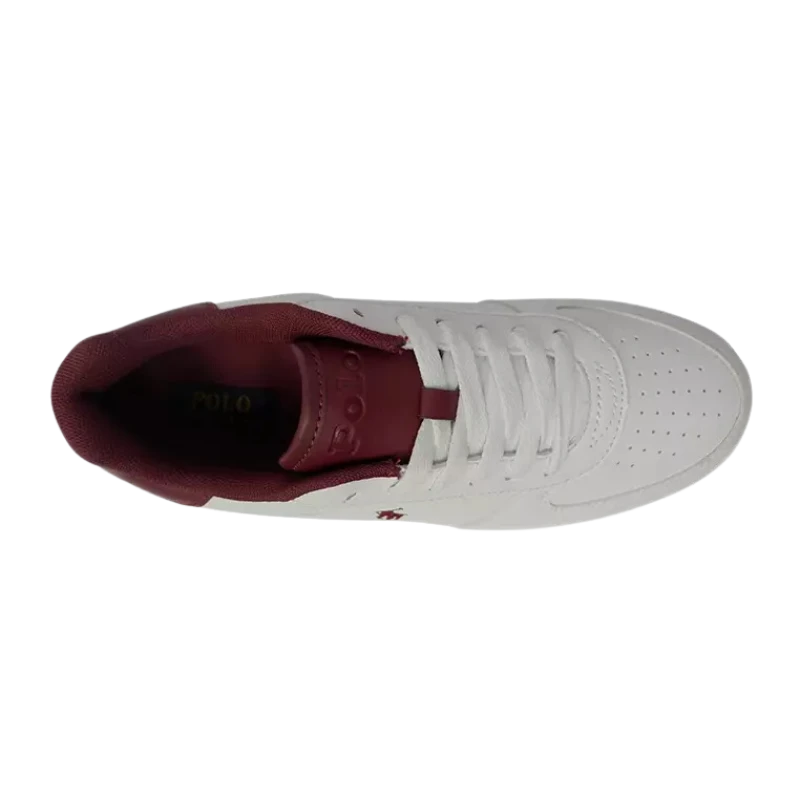 TÊNIS RALPH LAUREN 104327J BRANCO/BORDO