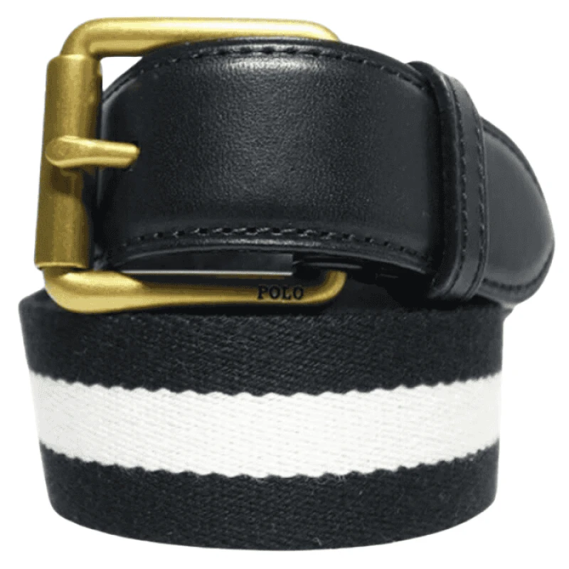 Cinto Ralph Lauren 405599840003 Preto/Creme