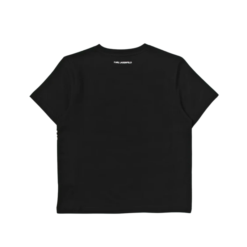CAMISETA KARL LAGERFELD KIDS Z15436 NEGRO