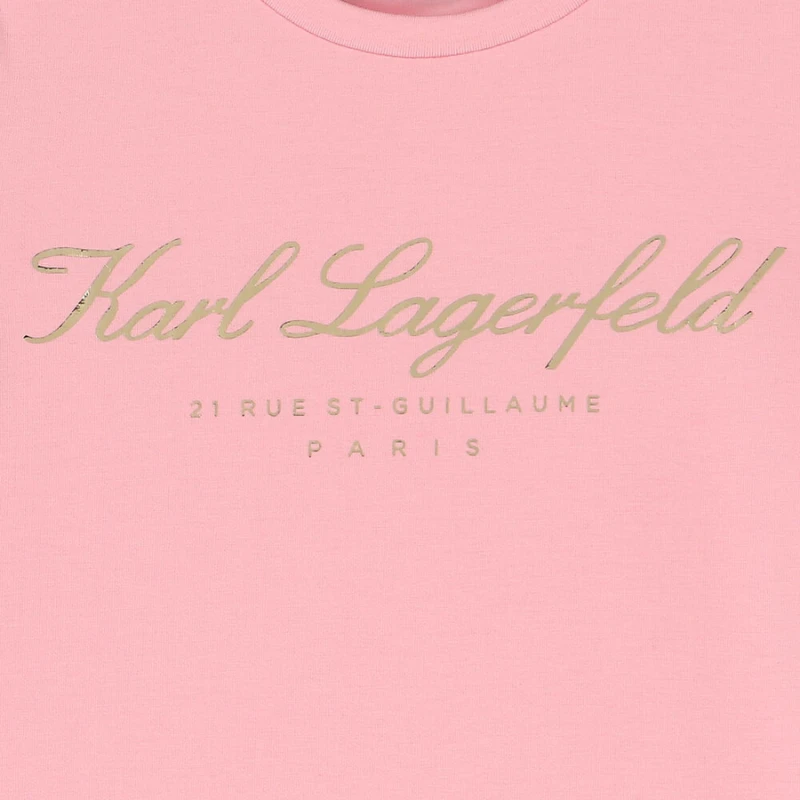CAMISETA KARL LAGERFELD KIDS Z15435 ROSA