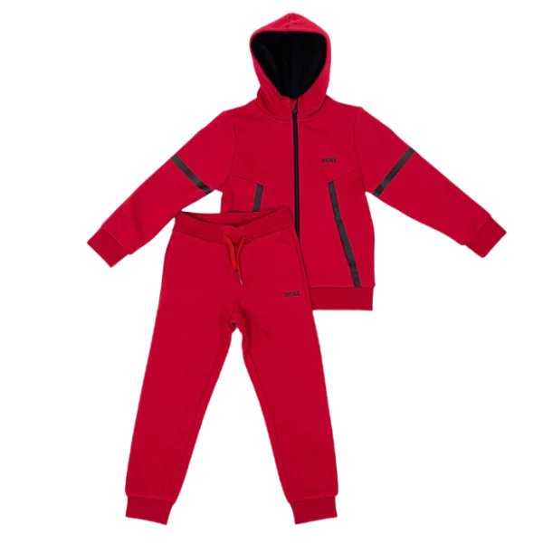 CONJUNTO BOSS INFANTIL J28102 ROJO