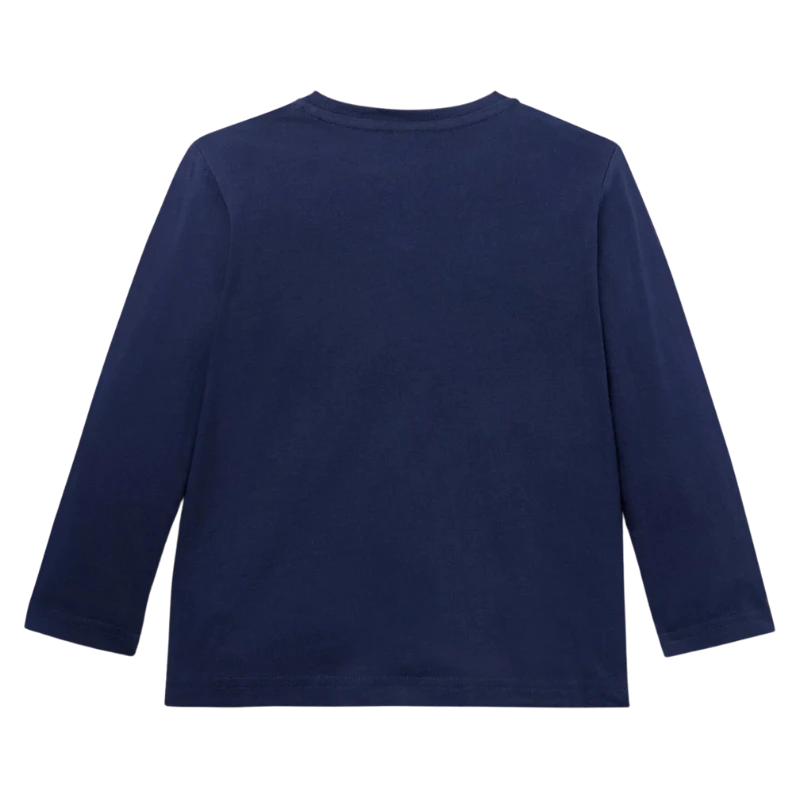 CAMISETA BOSS INFANTIL J25P25 AZUL MARINO