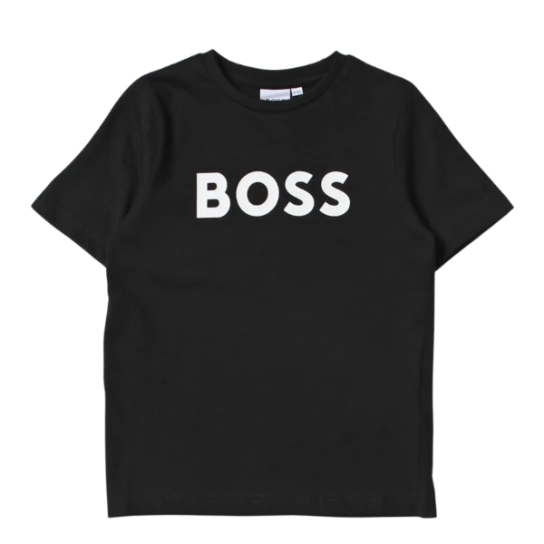 CAMISETA BOSS INFANTIL J25P24 NEGRO