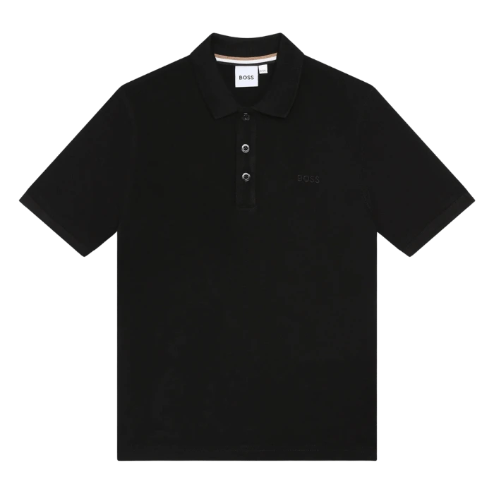 POLO BOSS KIDS J25O24 NEGRO