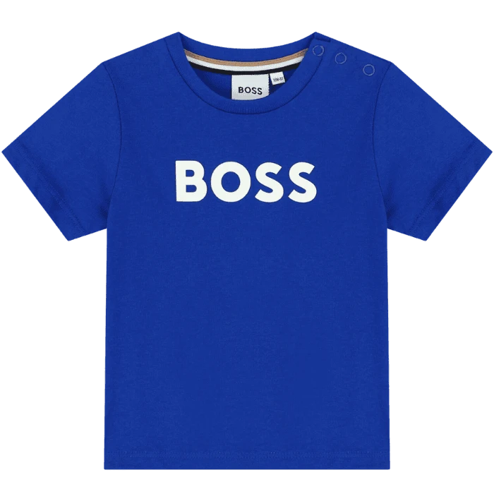 CAMISETA BOSS KIDS J05999 AZUL ROYAL