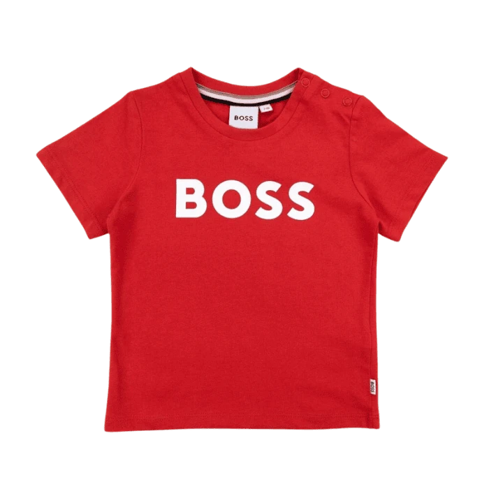 CAMISETA BOSS KIDS J05999 ROJO