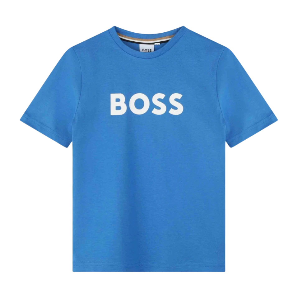 CAMISETA KIDS BOSS J25O65 AZUL