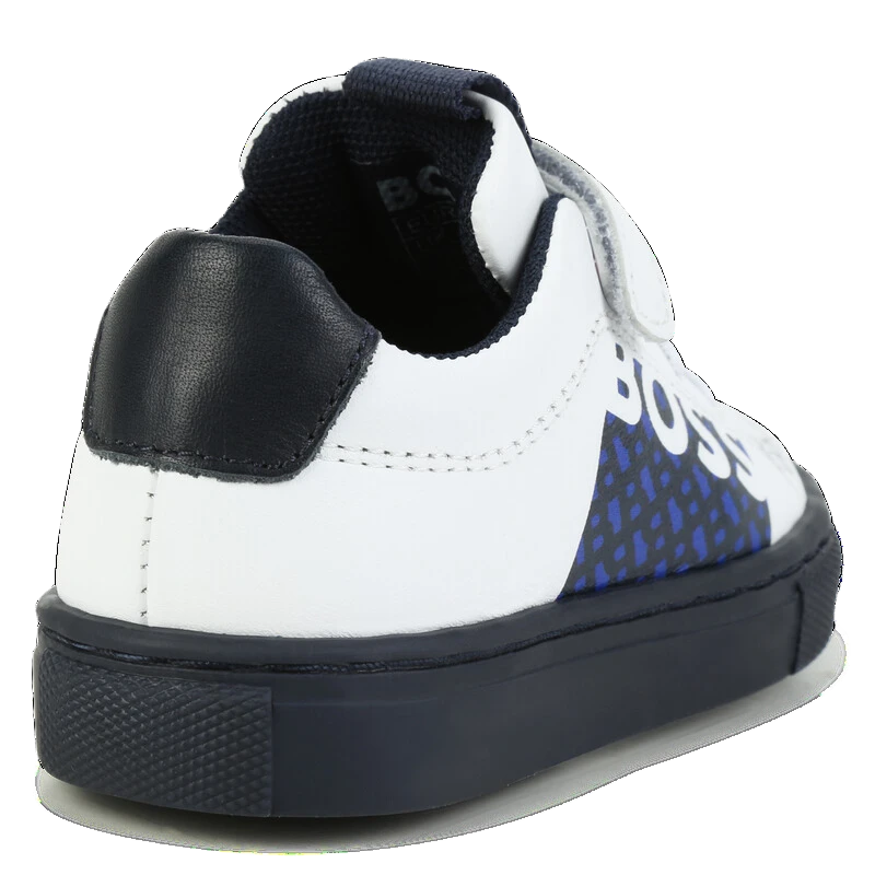 TENIS BOSS KIDS J09205 BLANCO/AZUL