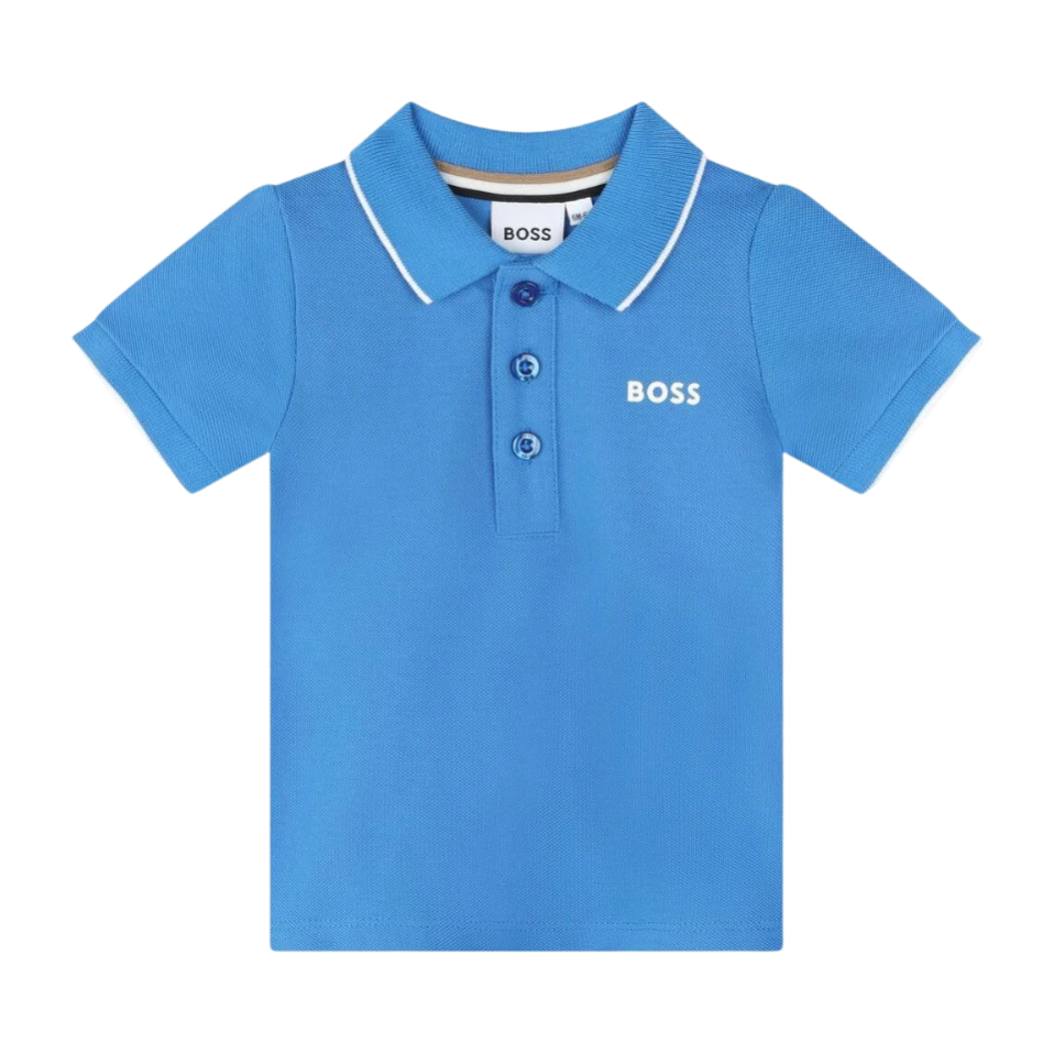 POLO BOSS KIDS J05A30 AZUL