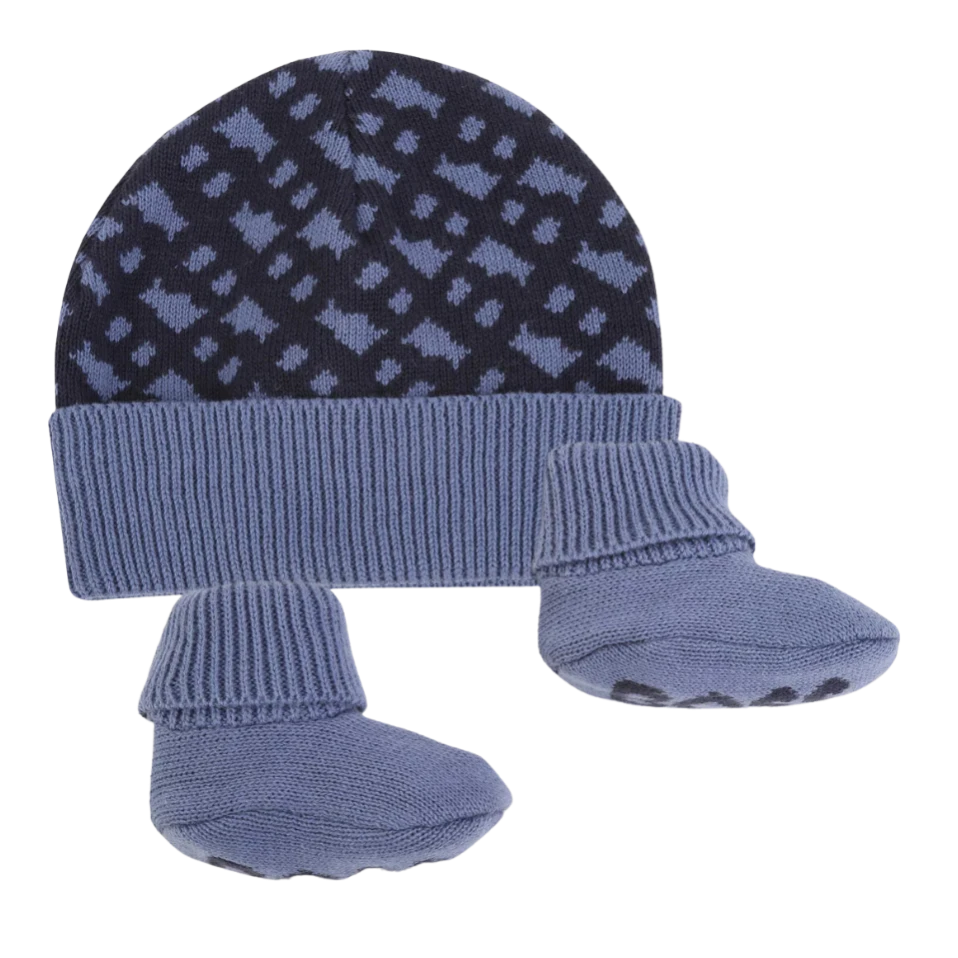GORRO/ZAPATO BOSS KIDS J98423 AZUL MARINO