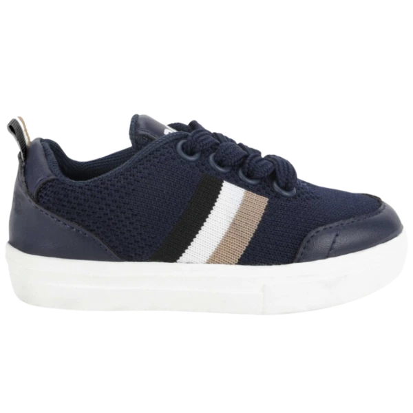 TENIS BOSS INFANTIL J09198 AZUL MARINHO