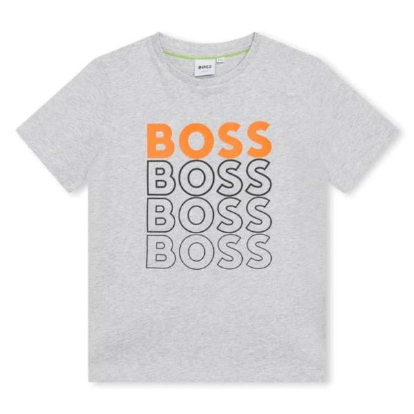 CAMISETA BOSS INFANTIL J25O05 GRIS