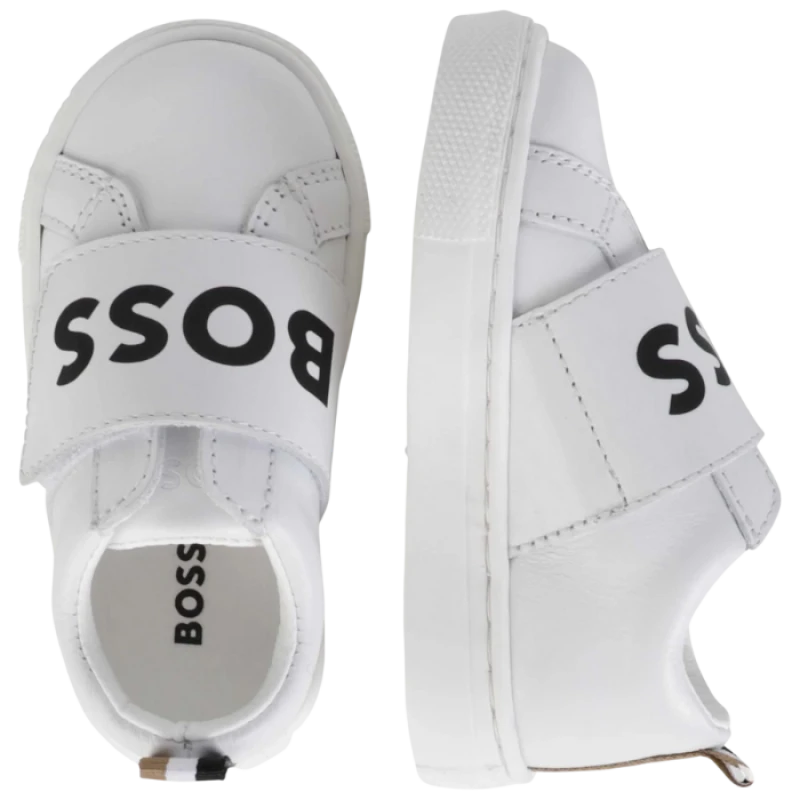TENIS BOSS INFANTIL J09195 BLANCO