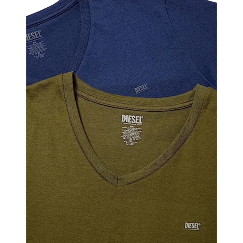 2 CAMISETA UMTEE-MICHAEL DIESEL A054280LDAS AZUL OSCURO/VERDE
