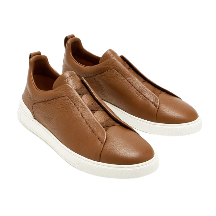 ZEGNA TENIS MARRON