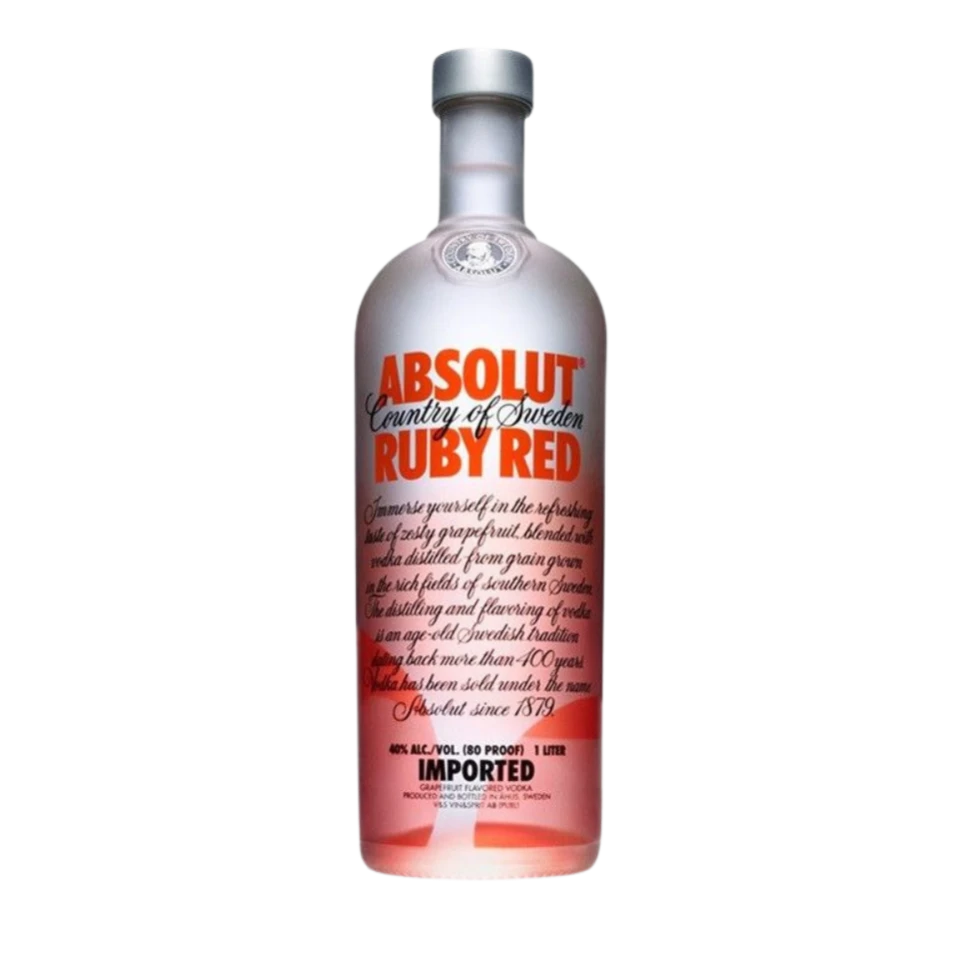ABSOLUT VODKA 40% #1LT *RUBY RED