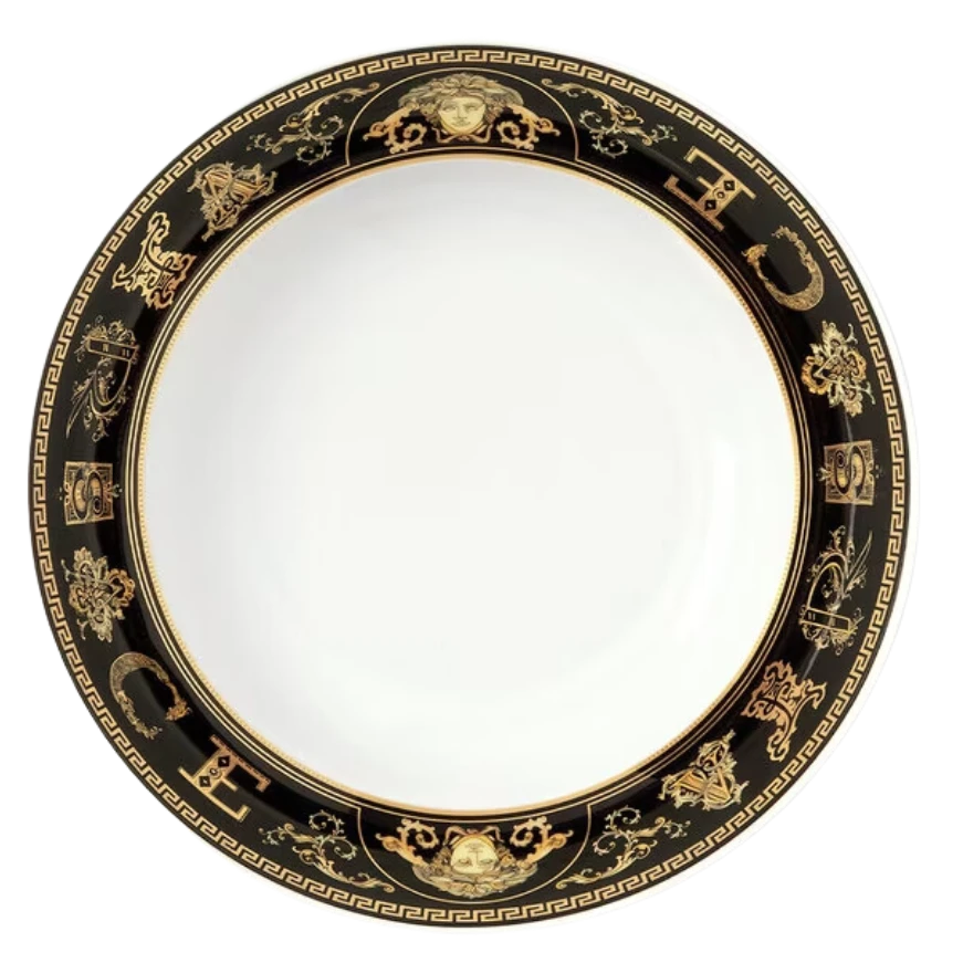 VERSACE HOME VIRTUS DEEP PLATE WHITE RANGE