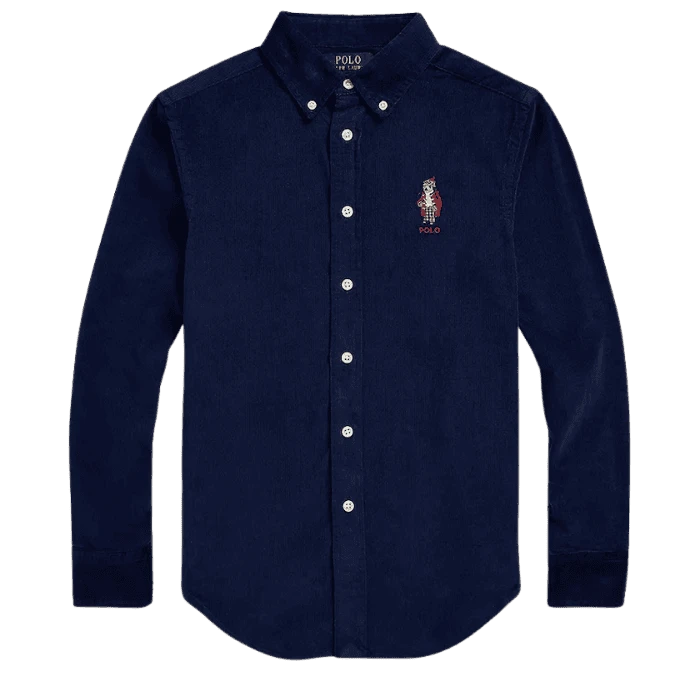 R.LAUREN CAMISA 323878882003 #L *NAVY