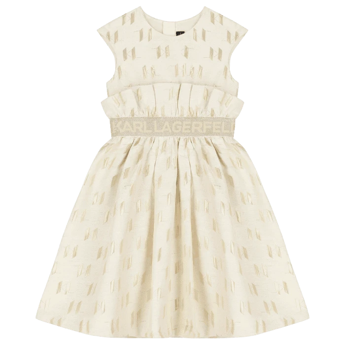 KARL KIDS VESTIDO Z30465 BEIGE