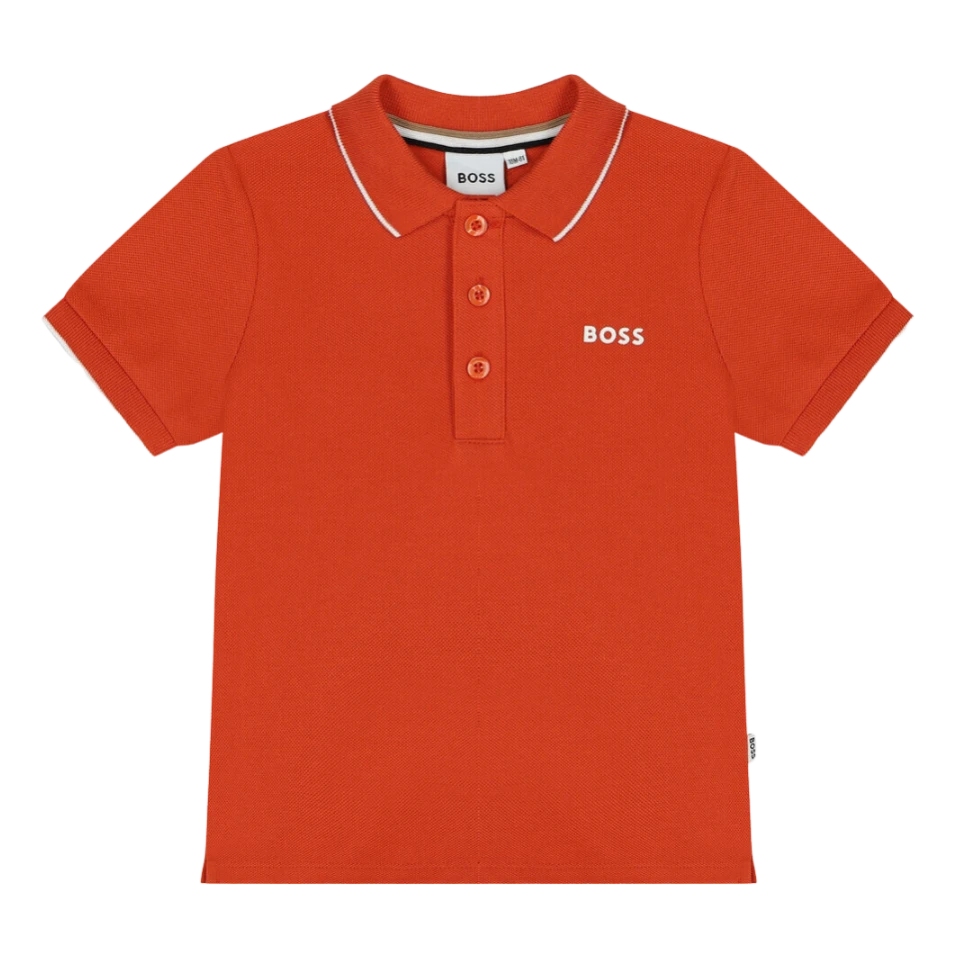 POLO BOSS KIDS J05A30 NARANJA