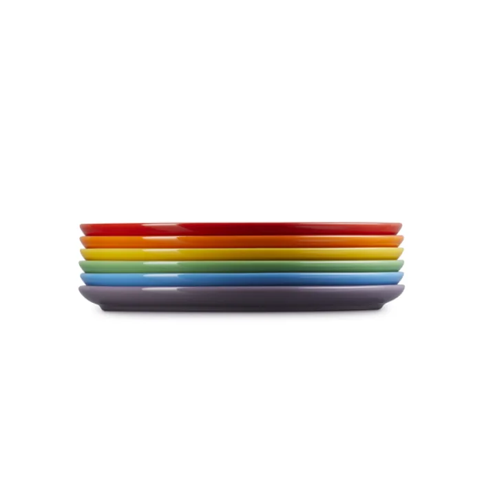 LE CREUSET 6 PRATOS/JANTAR ARCO-ÍRIS